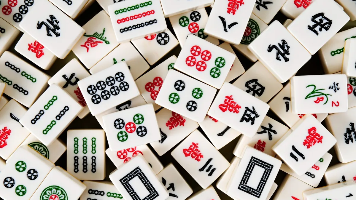 A few cards from Mahjong games